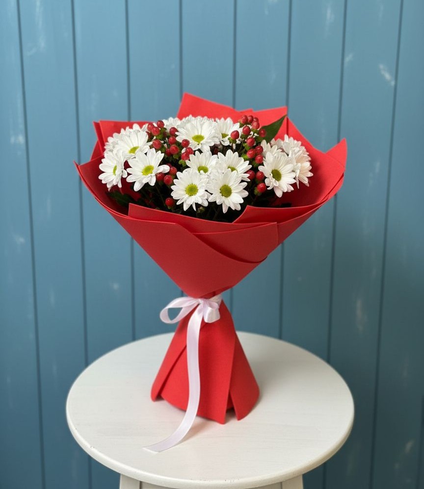 Букет цветов из: Хризантемы в Щельпино