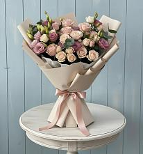 Букет цветов из:  Розы и Лизиантусы в Щельпино