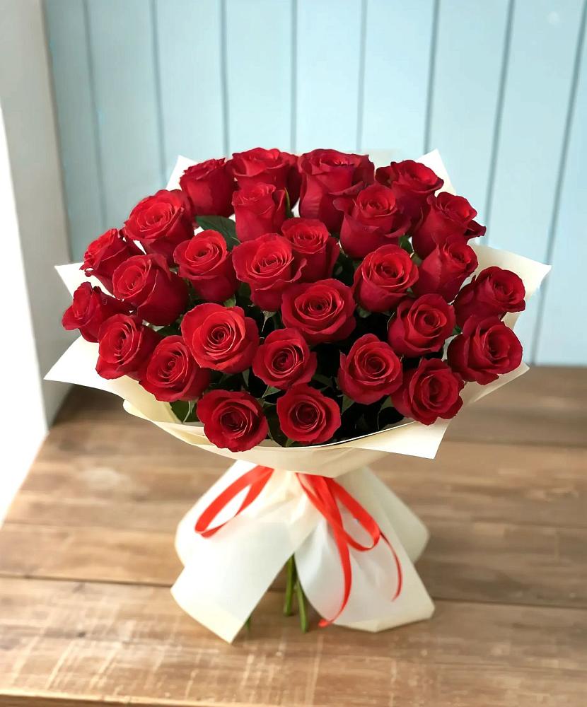 Букет 29 Красных роз в Щельпино