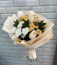 Букет цветов из:  Розы и Хризантемы в Щельпино