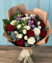 Букет цветов из:  Розы и Альстромерии в Щельпино