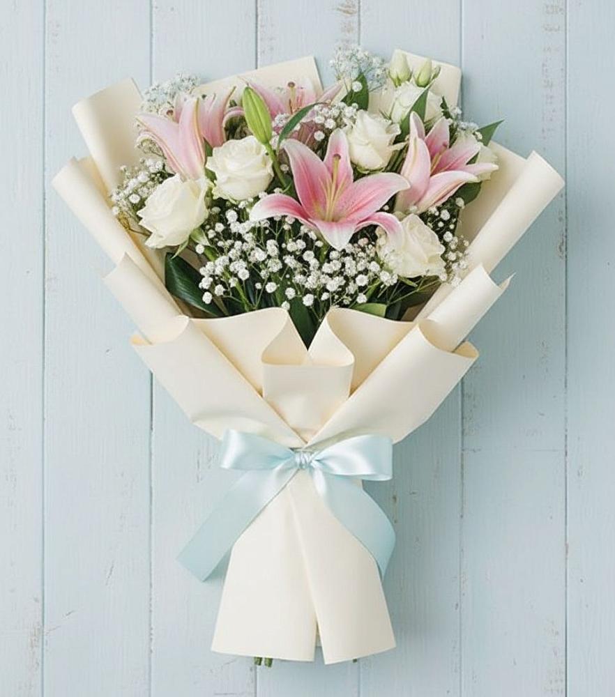 Букет цветов из: Лилии в Щельпино