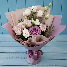 Букет цветов из:  Розы и Лизиантусы в Щельпино