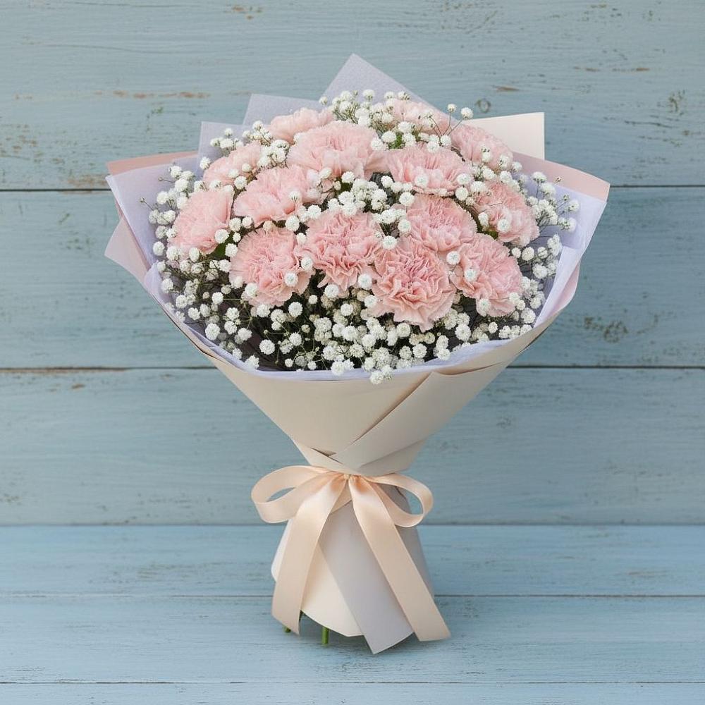 Букет цветов из: Гвоздики в Щельпино