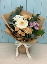 Букет цветов из:  Герберы и Хризантемы в Щельпино