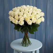 Букет 51 Белая роза Эдлесс Лав в Щельпино