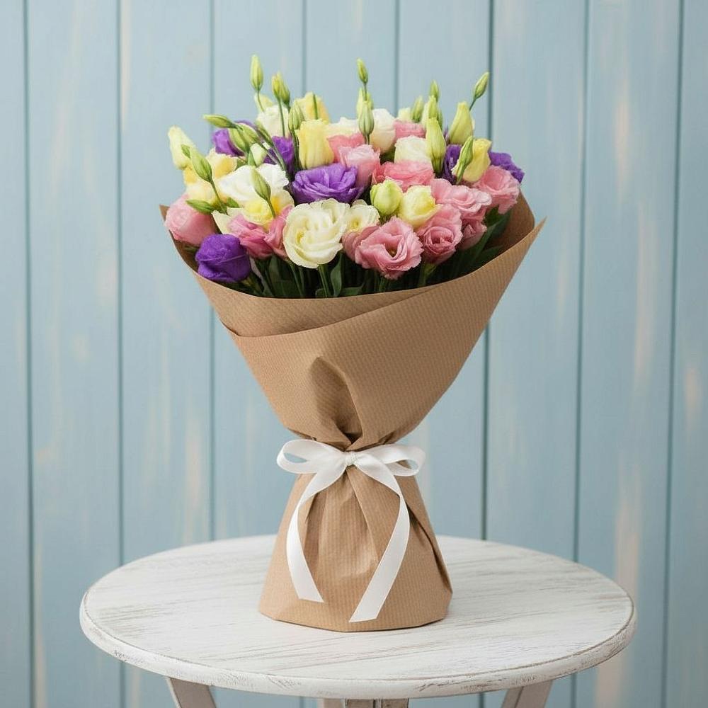 Букет цветов из: Лизиантусы в Щельпино