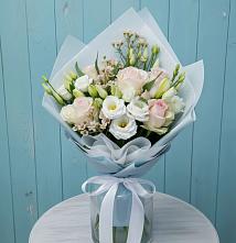 Букет цветов из:  Розы и Лизиантусы в Щельпино