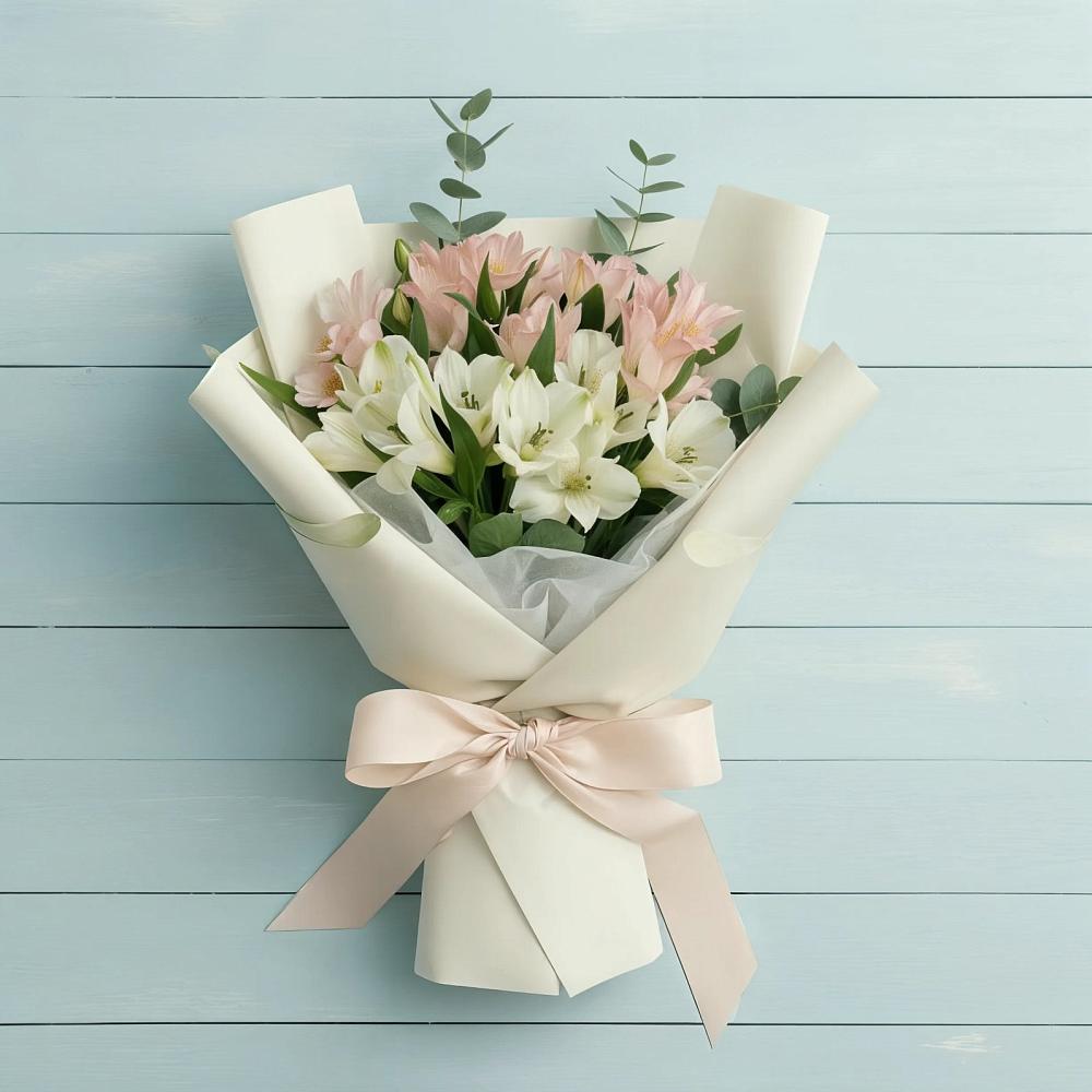 Букет цветов из: Альстромерии в Щельпино