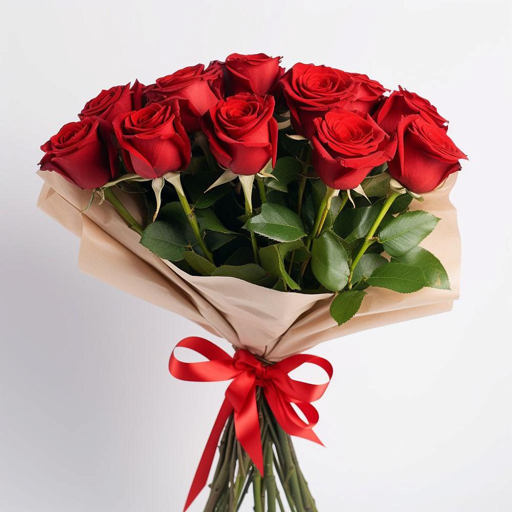 Букет 11 Красных роз Эдлесс Лав в Щельпино
