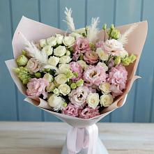 Букет цветов из:  Альстромерии и Розы в Щельпино